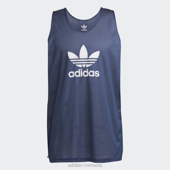 Adidas night indigo adicolor classics tricou baschet trefoil bărbați noapte indigo/alb 2JBN6724