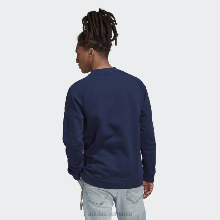 Adidas night indigo adicolor classics trifoil hanorac crewgate bărbați indigo de noapte 2JBN6587