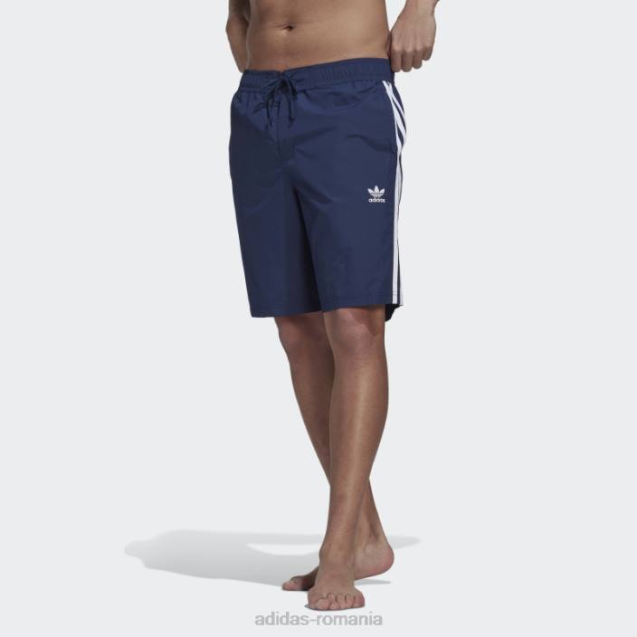 Adidas night indigo adicolor pantaloni scurți board cu 3 dungi adidas bărbați indigo de noapte 2JBN5589