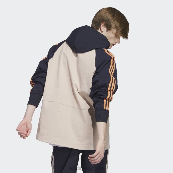 Adidas pantalon adidas cu glugă taupe sst bărbați taupe/cerneală 2JBN15195