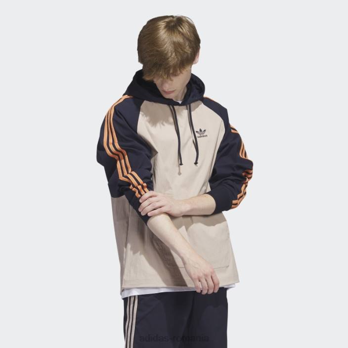 Adidas pantalon adidas cu glugă taupe sst bărbați taupe/cerneală 2JBN15195