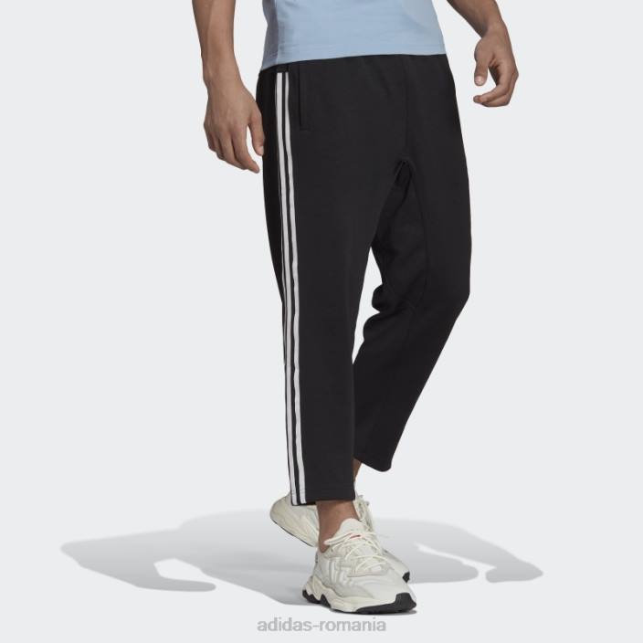 Adidas pantaloni adicolor classics 3 dungi 7/8 negri adidas bărbați negru 2JBN15306
