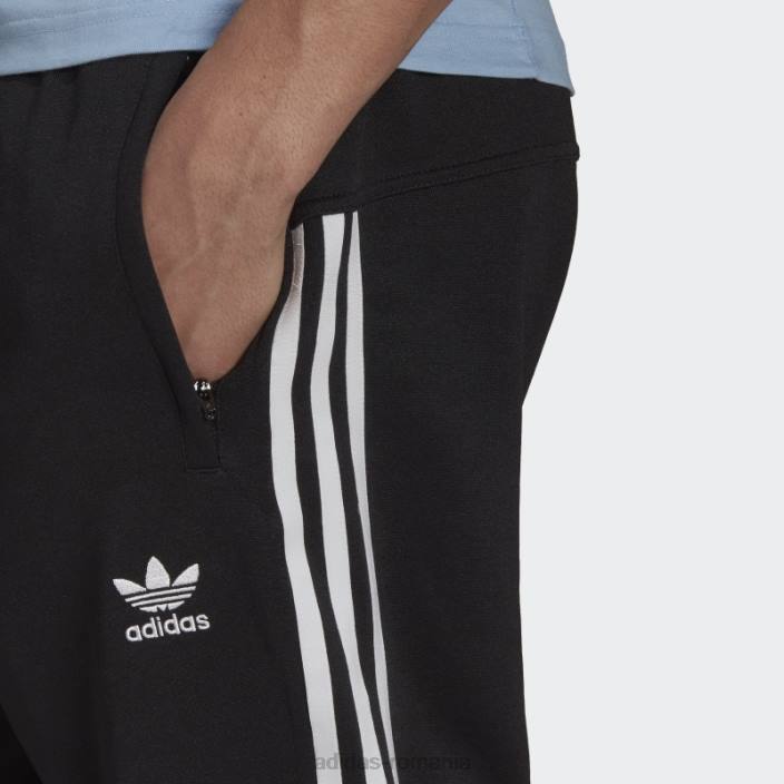 Adidas pantaloni adicolor classics 3 dungi 7/8 negri adidas bărbați negru 2JBN15306