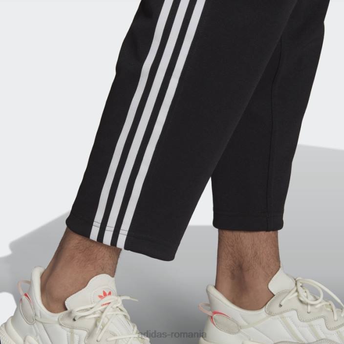 Adidas pantaloni adicolor classics 3 dungi 7/8 negri adidas bărbați negru 2JBN15306