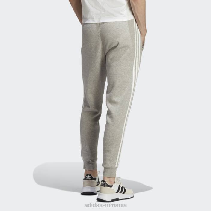 Adidas pantaloni adicolor classics cu 3 dungi gri mediu bărbați gri mediu 2JBN1261