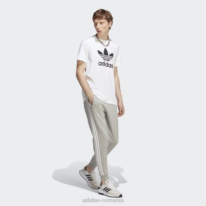 Adidas pantaloni adicolor classics cu 3 dungi gri mediu bărbați gri mediu 2JBN1261