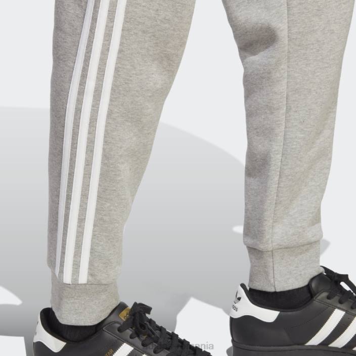 Adidas pantaloni adicolor classics cu 3 dungi gri mediu bărbați gri mediu 2JBN5000