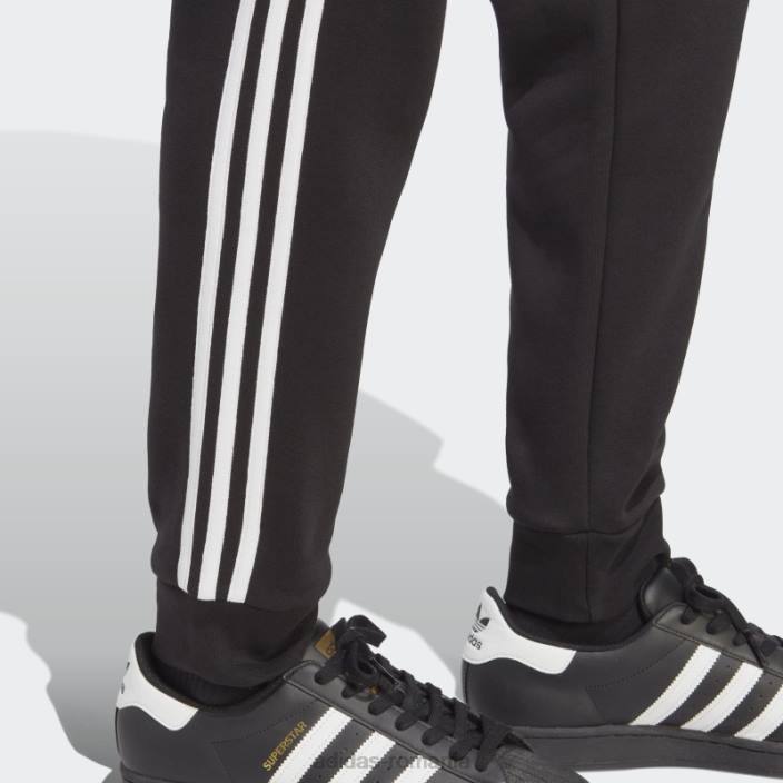 Adidas pantaloni adicolor classics cu 3 dungi negri bărbați negru 2JBN4844