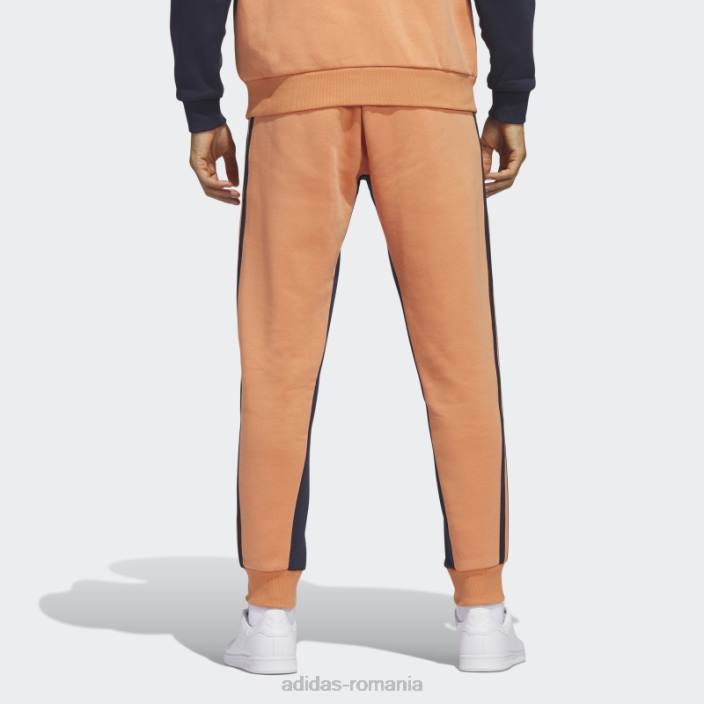Adidas pantaloni adidas hazy copper sst fleece bărbați cupru/cerneală neclară 2JBN6051
