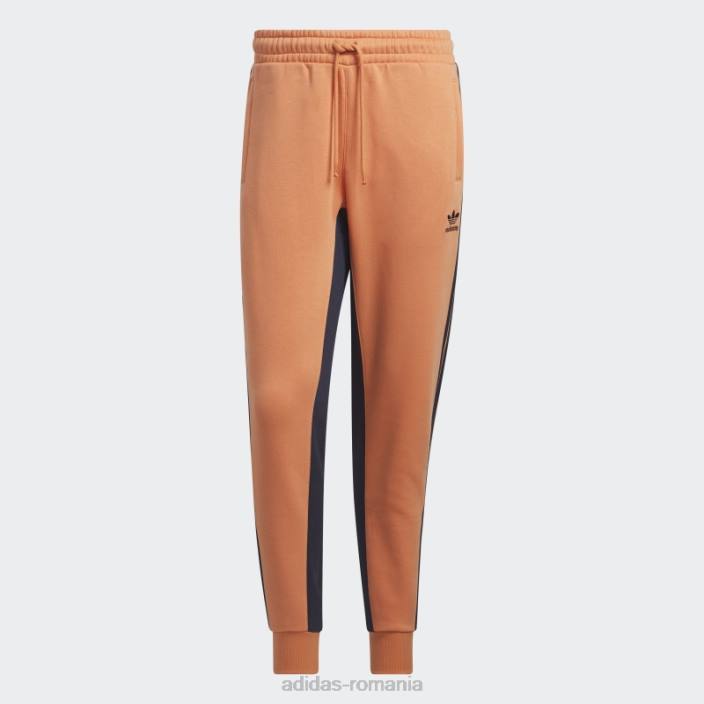 Adidas pantaloni adidas hazy copper sst fleece bărbați cupru/cerneală neclară 2JBN6051