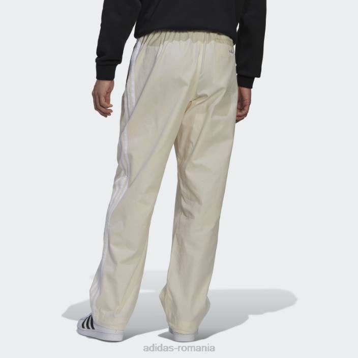 Adidas pantaloni albi de lucru bărbați alb 2JBN14662