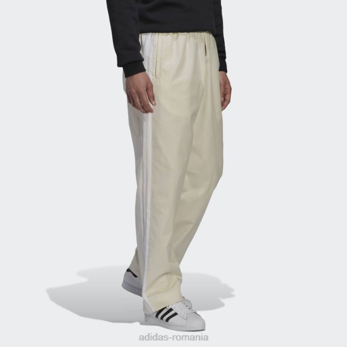 Adidas pantaloni albi de lucru bărbați alb 2JBN14662