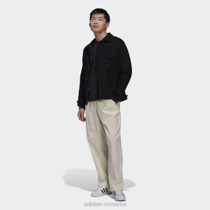 Adidas pantaloni albi de lucru bărbați alb 2JBN14662