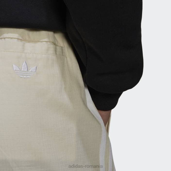 Adidas pantaloni albi de lucru bărbați alb 2JBN14662