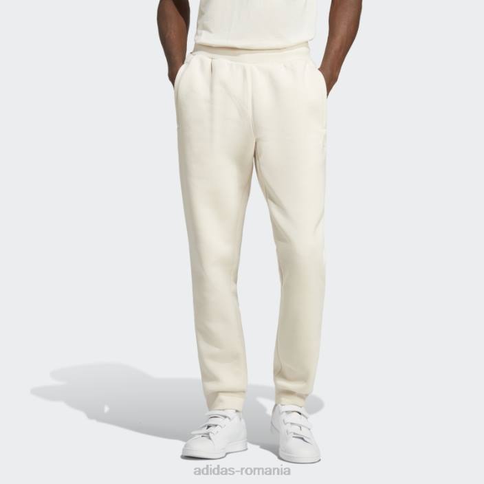 Adidas pantaloni albi trefoil essentials adidas bărbați alb 2JBN6207