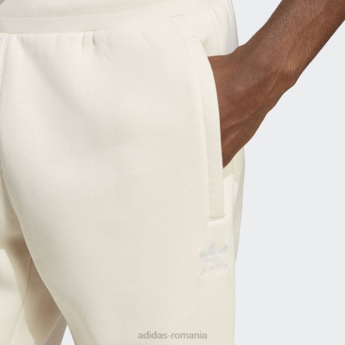 Adidas pantaloni albi trefoil essentials adidas bărbați alb 2JBN6207