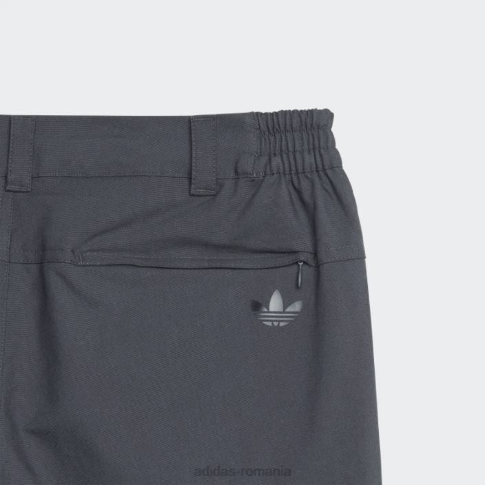 Adidas pantaloni carbon pop tech bărbați carbon/negru 2JBN6701
