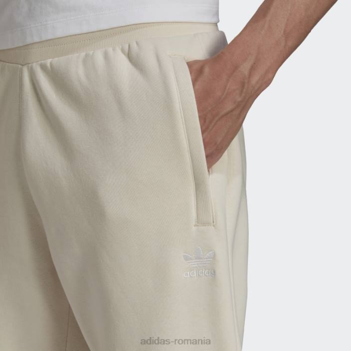 Adidas pantaloni cargo adicolor essentials trefoil alb bărbați alb 2JBN7544