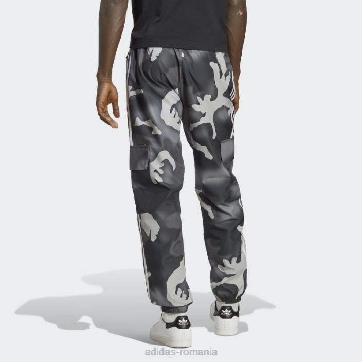 Adidas pantaloni cargo camo cu grafic negru bărbați negru 2JBN13247