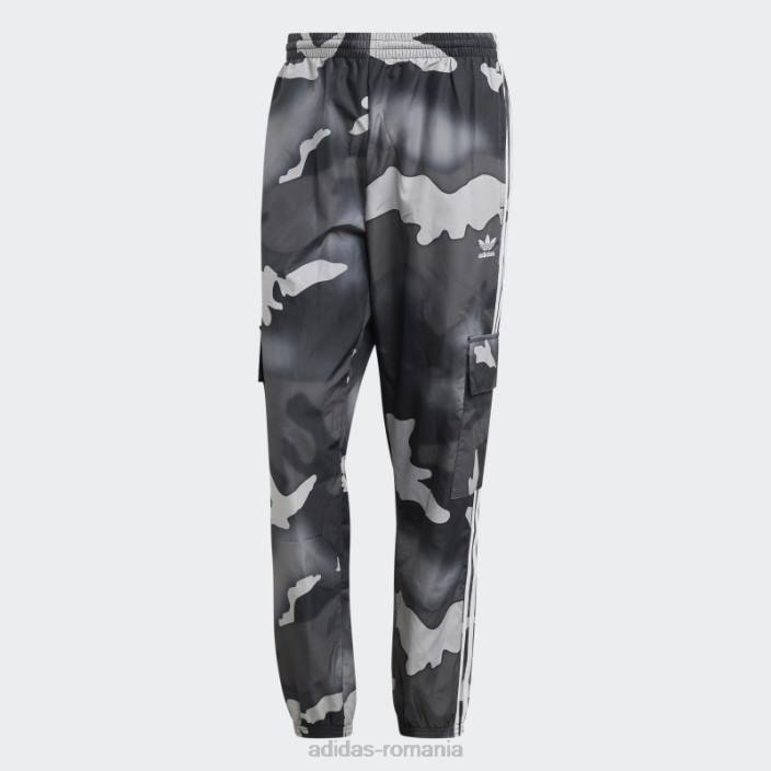 Adidas pantaloni cargo camo cu grafic negru bărbați negru 2JBN13247