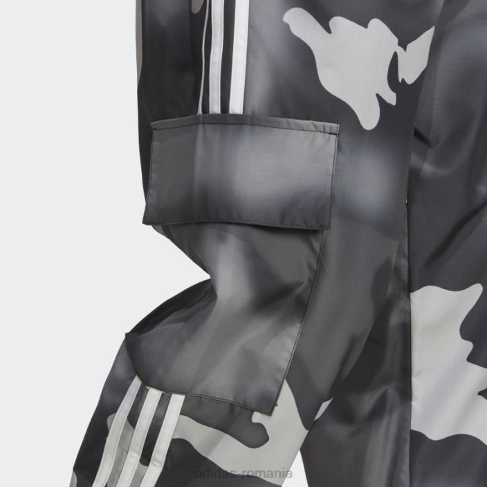 Adidas pantaloni cargo camo cu grafic negru bărbați negru 2JBN13247