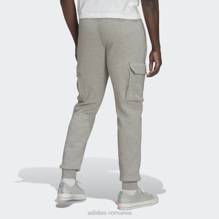 Adidas pantaloni cargo gri mediu adicolor essentials trefoil adidas bărbați gri mediu 2JBN6993