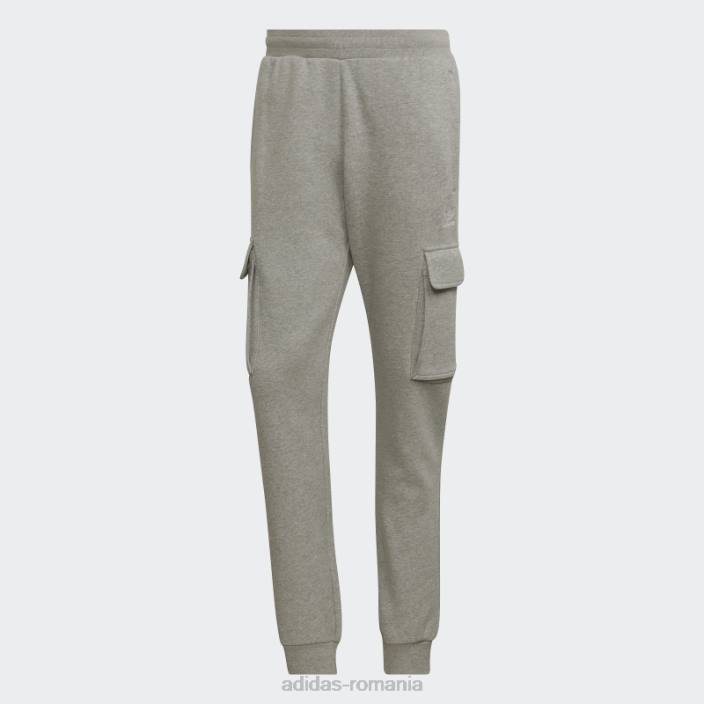Adidas pantaloni cargo gri mediu adicolor essentials trefoil adidas bărbați gri mediu 2JBN6993