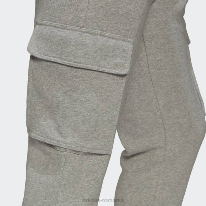 Adidas pantaloni cargo gri mediu adicolor essentials trefoil adidas bărbați gri mediu 2JBN6993