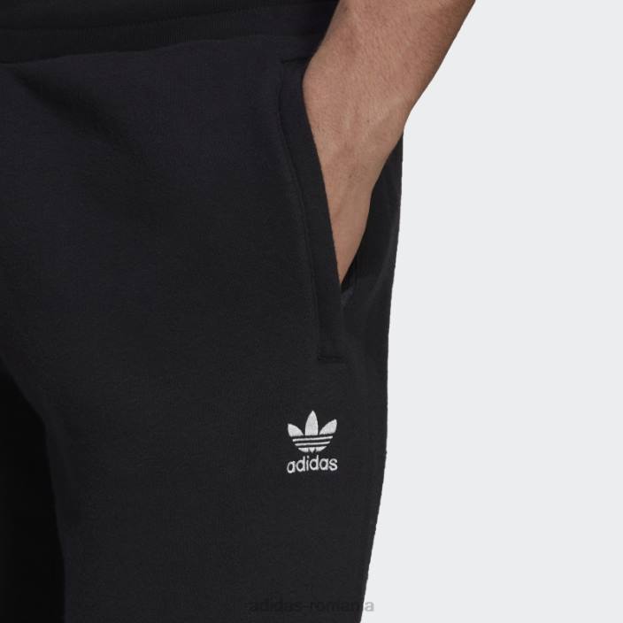 Adidas pantaloni cargo negri adicolor essentials trefoil adidas bărbați negru 2JBN1671