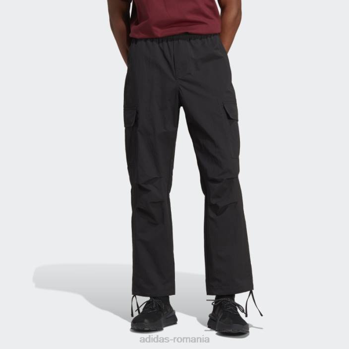 Adidas pantaloni cargo negri premium essentials bărbați negru 2JBN6029