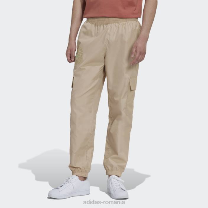 Adidas pantaloni cargo ozworld cu grafic bej bărbați bej 2JBN7349
