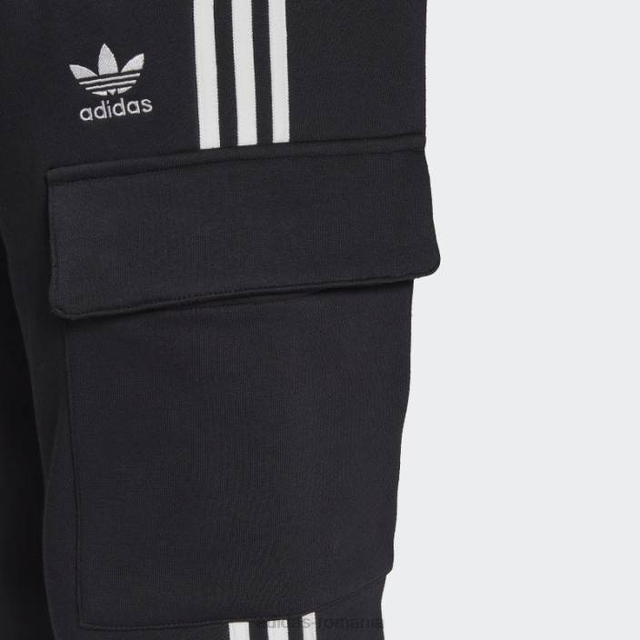Adidas pantaloni cargo slim adicolor cu 3 dungi adidas bărbați negru 2JBN6927