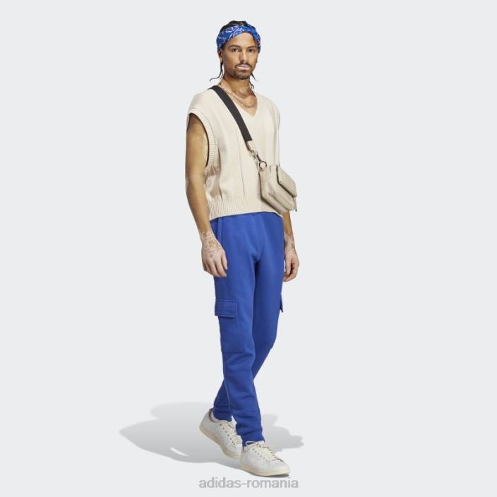Adidas pantaloni cargo trefoil essentials albastru bărbați albastru 2JBN6049