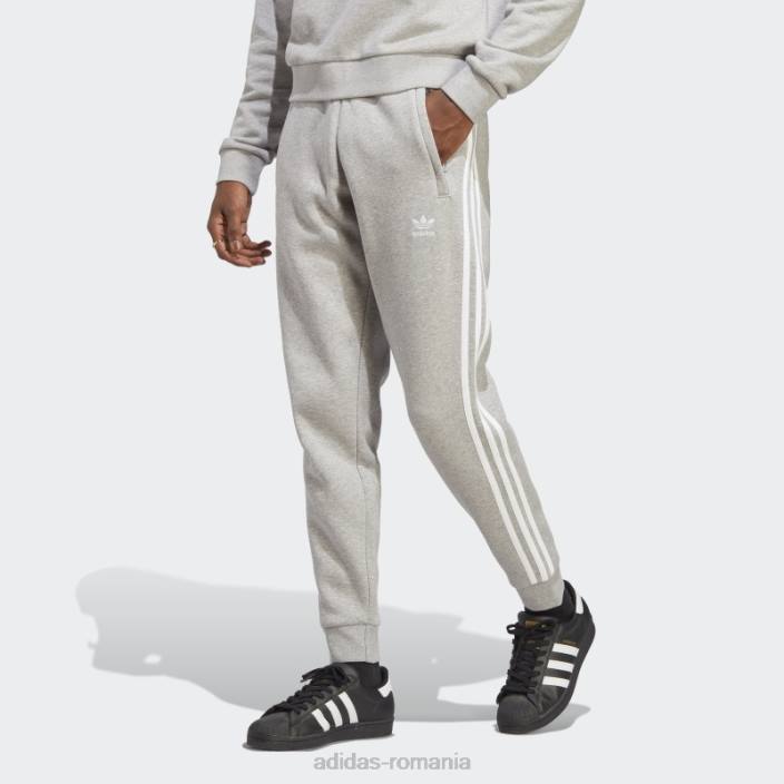 Adidas pantaloni de jogging adicolor classics cu 3 dungi gri mediu adidas bărbați gri mediu 2JBN14430