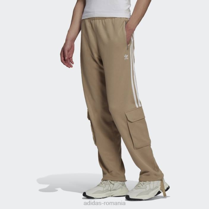 Adidas pantaloni de jogging cargo adidas de culoare bej bărbați ton bej 2JBN15036