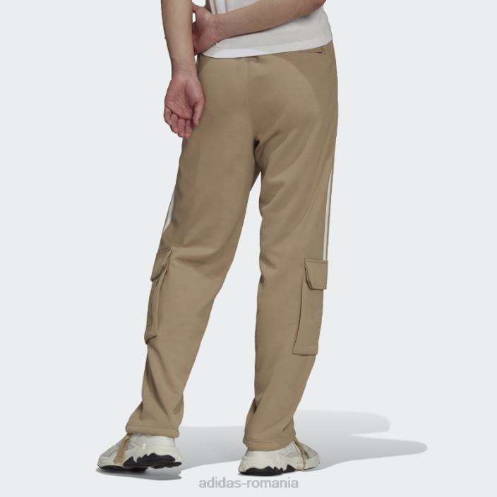 Adidas pantaloni de jogging cargo adidas de culoare bej bărbați ton bej 2JBN15036