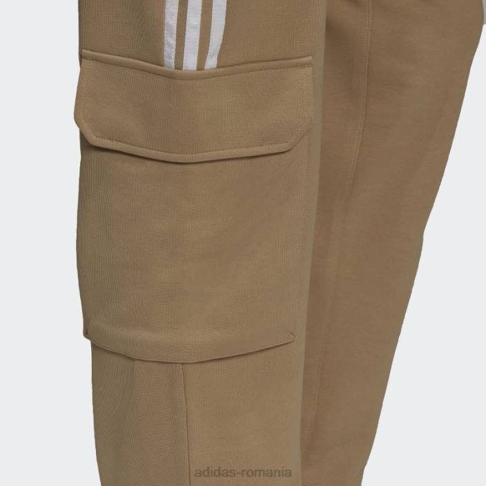Adidas pantaloni de jogging cargo adidas de culoare bej bărbați ton bej 2JBN15036