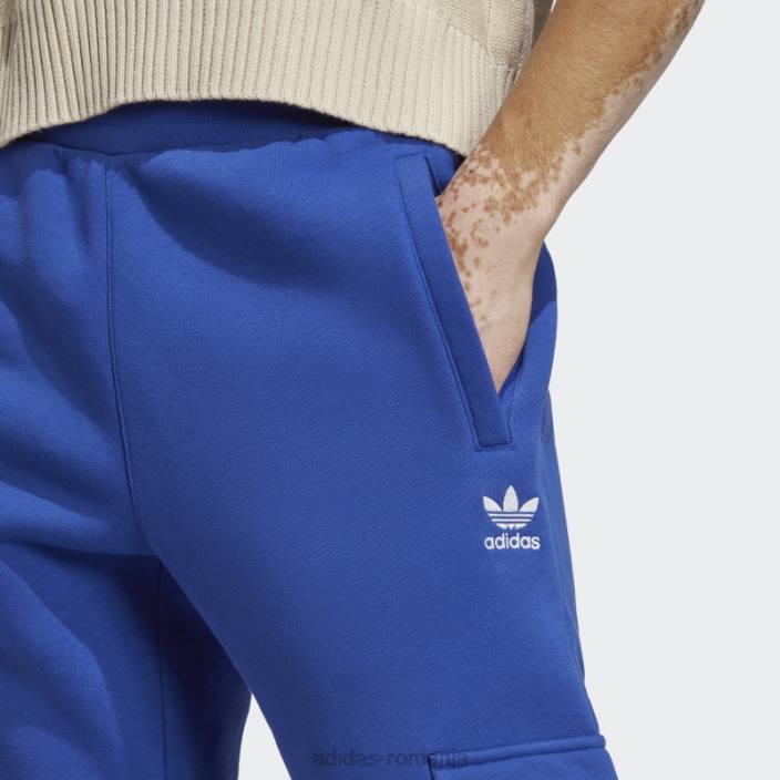 Adidas pantaloni de jogging cargo trefoil essentials albastri bărbați albastru 2JBN13897