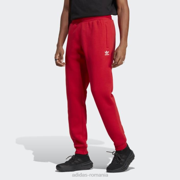 Adidas pantaloni de jogging cu trefoil stacojiu bărbați stacojiu 2JBN13343