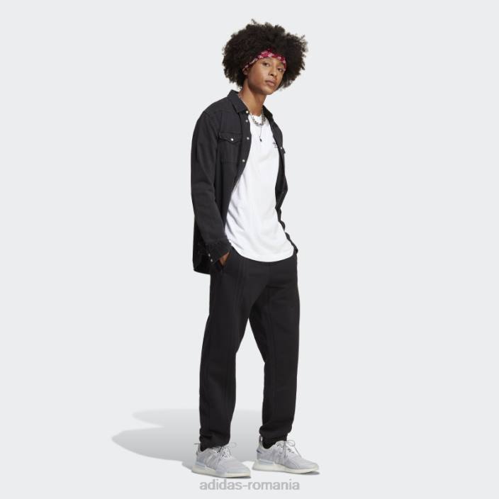 Adidas pantaloni de jogging esentiali rifta city boy negru fierbinte bărbați negru 2JBN13919