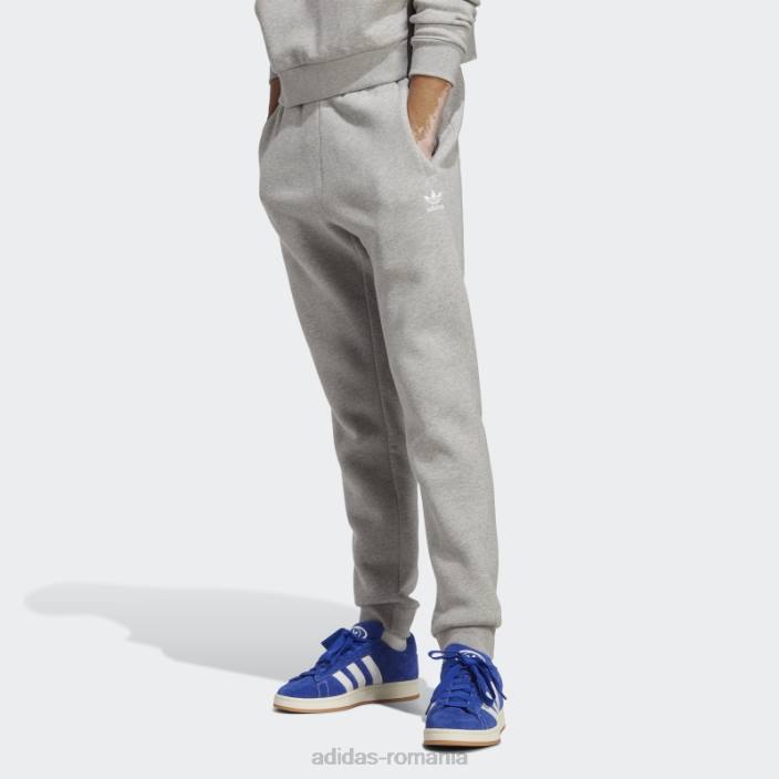 Adidas pantaloni de jogging gri mediu trefoil essentials adidas bărbați gri mediu 2JBN14535