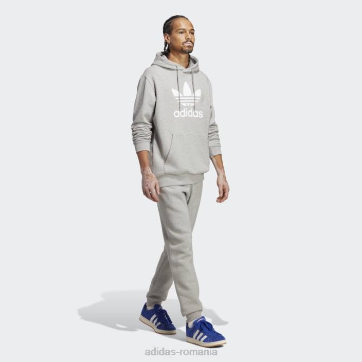Adidas pantaloni de jogging gri mediu trefoil essentials adidas bărbați gri mediu 2JBN14535