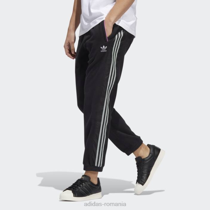 Adidas pantaloni de jogging polar negru adidas bărbați negru/liliac 2JBN15246