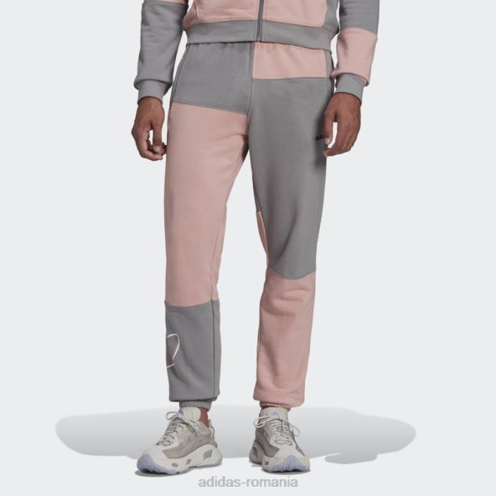 Adidas pantaloni de jogging sprt terry gri fashion bărbați gri/mov 2JBN15053