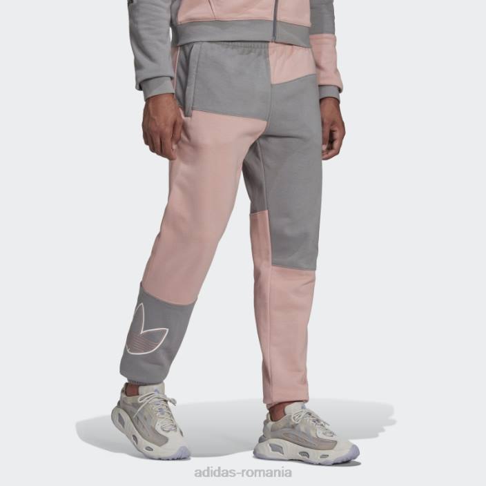Adidas pantaloni de jogging sprt terry gri fashion bărbați gri/mov 2JBN15053