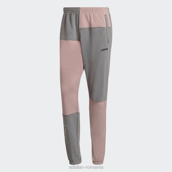 Adidas pantaloni de jogging sprt terry gri fashion bărbați gri/mov 2JBN15053