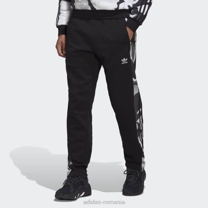 Adidas pantaloni de jogging transpirați serie camo negru adidas bărbați alb negru 2JBN14646