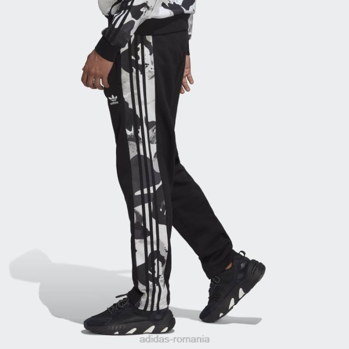 Adidas pantaloni de jogging transpirați serie camo negru adidas bărbați alb negru 2JBN14646