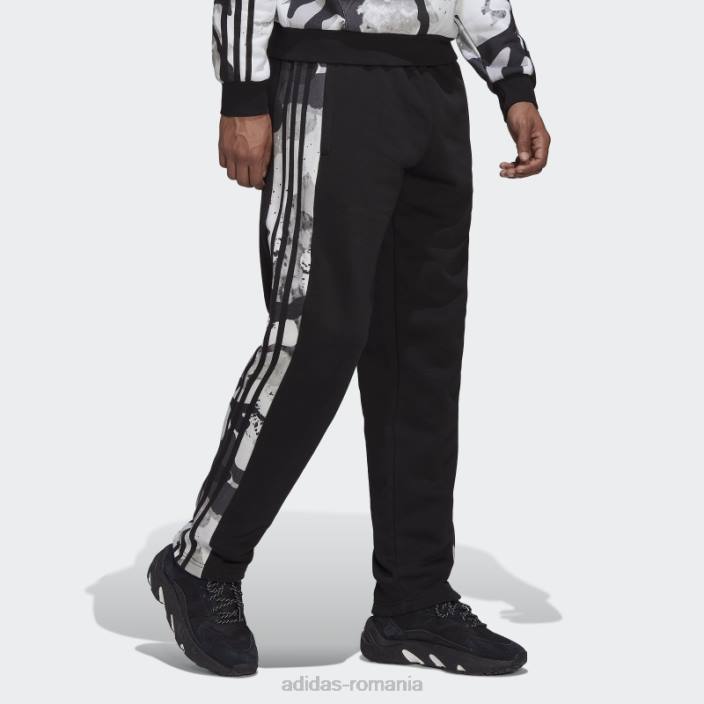 Adidas pantaloni de jogging transpirați serie camo negru adidas bărbați alb negru 2JBN14646