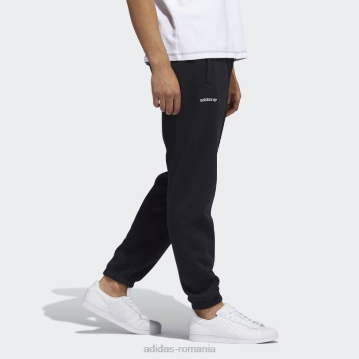 Adidas pantaloni de jogging trefoil script negru bărbați negru 2JBN15157